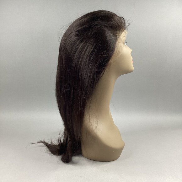 Cassidy #Natural Black Glueless Straight 100% Unprocessed Human Hair Lace Wig